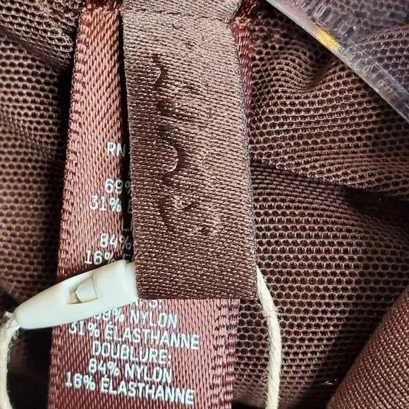 SKIMS All-in-One Mock Neck Sleeveless Unitard - Cocoa Bodysuit Size 3X - Picture 7 of 10